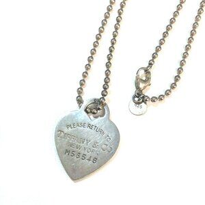 Tiffany & Co Return to Heart Tag Necklace Silver 925 Y2060